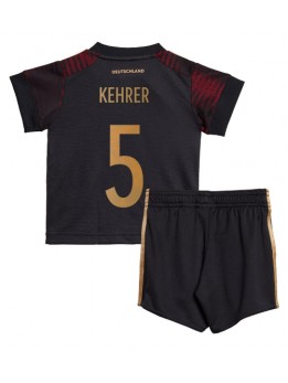 Otroški Nogometna dresi replika Nemčija Thilo Kehrer #5 Gostujoči SP 2022 Kratek rokav (+ hlače)